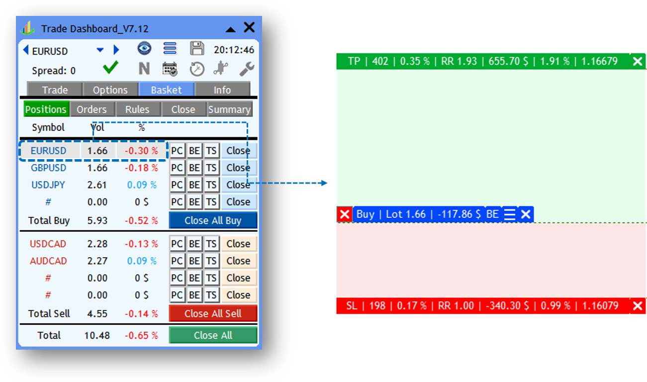 Screenshot: 📂Positions Tab