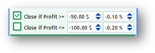 Screenshot: 2 — Close if Profit <=