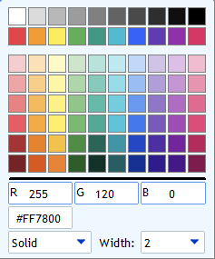 Screenshot: Trade Line Appearance