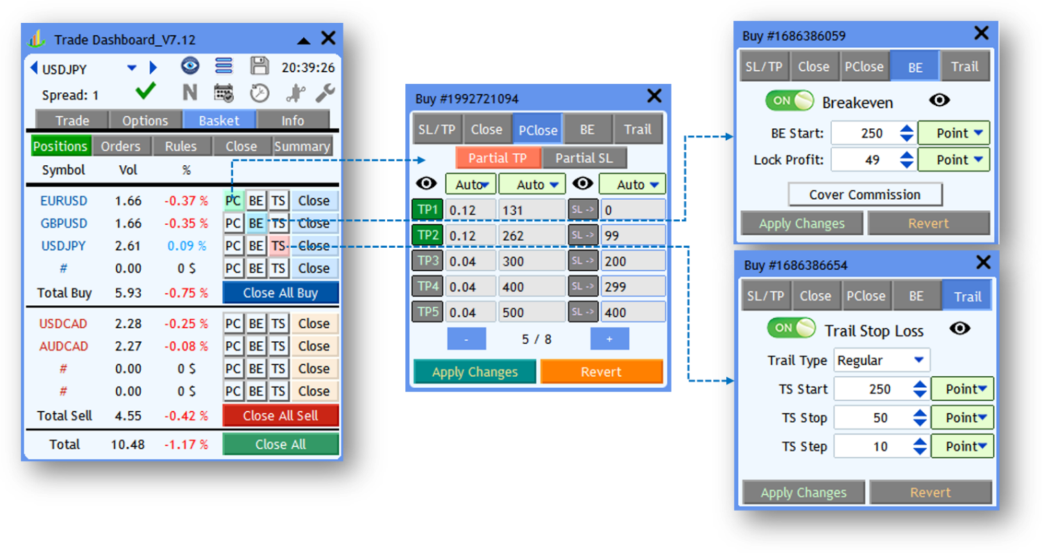 Screenshot: 📂Positions Tab