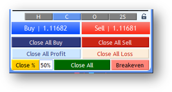 Screenshot: Trade Buttons