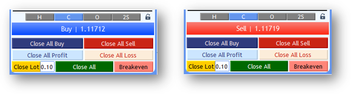 Screenshot: Trade Buttons