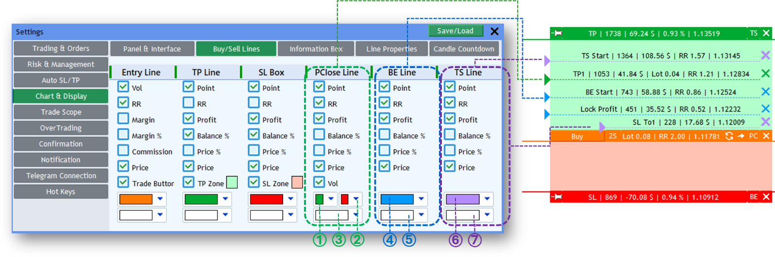 Screenshot: 🛠️Option Line Settings