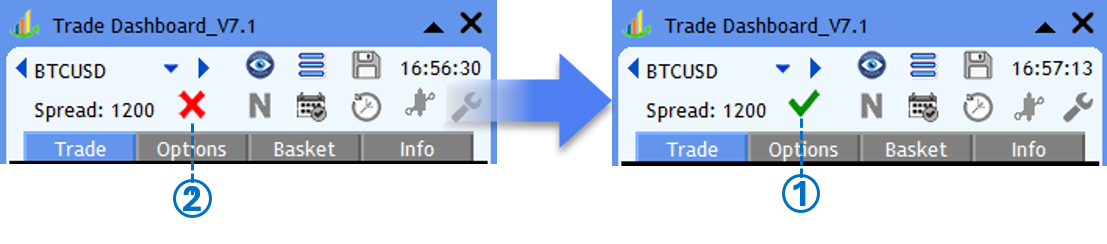 Screenshot: 📊 Spread / ATR Display