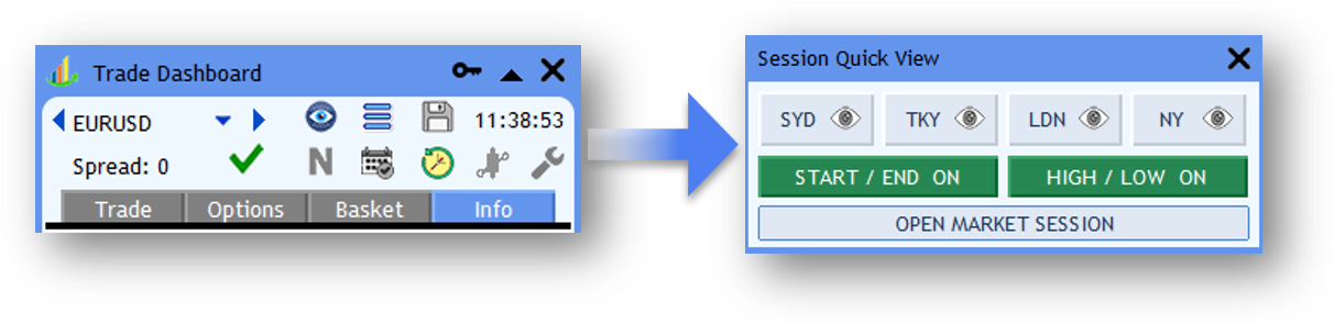 Screenshot: Session Quick View